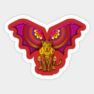 Winged jaguar Sticker